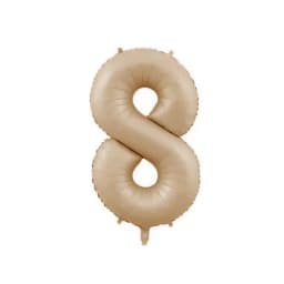 10/5/1Pc Brown Beige Cream 18inch Heart Balloons Cream Number Balloons 1 2 3 4 5 6 Birthday Number Foil Balloon Helium Air Globo