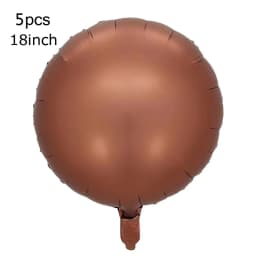 10/5/1Pc Brown Beige Cream 18inch Heart Balloons Cream Number Balloons 1 2 3 4 5 6 Birthday Number Foil Balloon Helium Air Globo