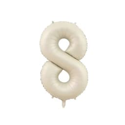 10/5/1Pc Brown Beige Cream 18inch Heart Balloons Cream Number Balloons 1 2 3 4 5 6 Birthday Number Foil Balloon Helium Air Globo