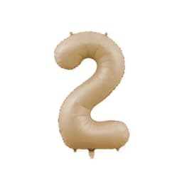 10/5/1Pc Brown Beige Cream 18inch Heart Balloons Cream Number Balloons 1 2 3 4 5 6 Birthday Number Foil Balloon Helium Air Globo