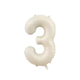10/5/1Pc Brown Beige Cream 18inch Heart Balloons Cream Number Balloons 1 2 3 4 5 6 Birthday Number Foil Balloon Helium Air Globo