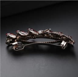 New Fashion Mother Hair Clip Women's Large Elegant Rhinestone Spring Clip Horsetail Clip Hair Trim Headwear Accessories