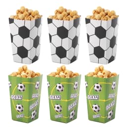 Soccer Popcorn Boxes Soccer Football Theme Party Decortion Birthday Party Favor Popcorn Treat Boxes Carnival Party Supplies