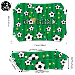 Soccer Popcorn Boxes Soccer Football Theme Party Decortion Birthday Party Favor Popcorn Treat Boxes Carnival Party Supplies