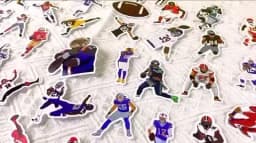 50PCS American Rugby Football Stickers PVC Decal Travel Luggage Guitar Fridge Laptop Waterproof Cool Kid Graffiti Sticker