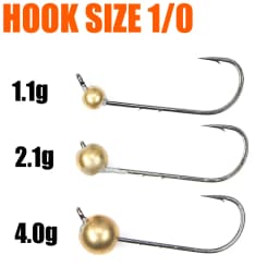 B&U 10pcs Mini Micro Jig Head Hook Rockfish Exposed Head Hook Barbed Hook Trout Soft Worm Lure Jig Fishing Hook Fishing Tackle
