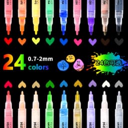 Acrylic Metal Painting Pen Multi-Function Beautiful Color Calligraphy Practice Special Pen for Students