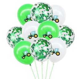 10/30Pcs Construction Tractor Theme Excavator Latex Balloons Truck Vehicle Baby Shower Kids Boys Birthday Party Supplies