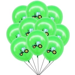10/30Pcs Construction Tractor Theme Excavator Latex Balloons Truck Vehicle Baby Shower Kids Boys Birthday Party Supplies