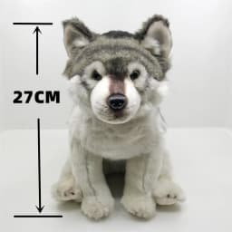 Coyote High Fidelity Anime Cute Gray Wolf Plushie Dog Plush Toys Lifelike Animals Simulation Stuffed Doll Kawai Toy Gifts Kids