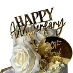 New love Heart Birthday Cake Topper Red Gold Acrylic Wedding Cake Toppers Gift Decoration Valentine's Day party Baking Supplies