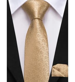 Silk Tie For Children Gold Solid Yellow Luxury Designer Handky Child Necktie 120CM Long 6CM Wide Fashion Party Dropship Hi-Tie