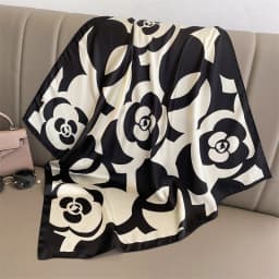 Print 70cm Silk Satin Headkerchief Women Luxury Design Neck Tie Scarf Female Hair Hand Wrist Foulard Shawl Hijab Bandana New