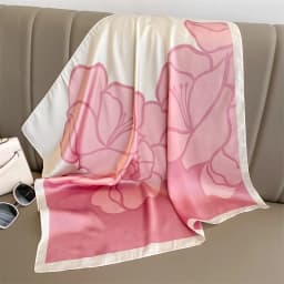 Print 70cm Silk Satin Headkerchief Women Luxury Design Neck Tie Scarf Female Hair Hand Wrist Foulard Shawl Hijab Bandana New