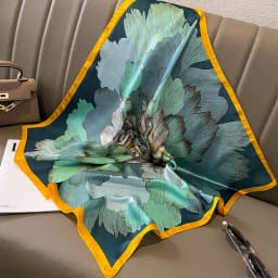 Print 70cm Silk Satin Headkerchief Women Luxury Design Neck Tie Scarf Female Hair Hand Wrist Foulard Shawl Hijab Bandana New