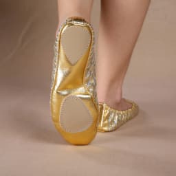 Professional Quality PU Gold Silver Training Body-shaping Yoga Slippers Shoes Belly Ballet Dance Shoes Kids Adult Girls Woman