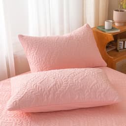 Bonenjoy 1 Pc Waterproof Quilted Pillowcase Solid Color Pillow Cover Case 48x74cm Pillowsham