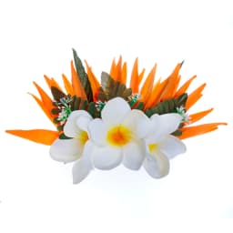Artificial Silk Bird of Paradise Plumeria Hawaiian Foam Flower Hair Clip Decorative Hairpin Accessories for Women Girls KN-HC004