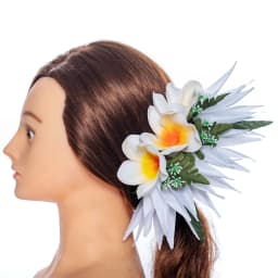 Artificial Silk Bird of Paradise Plumeria Hawaiian Foam Flower Hair Clip Decorative Hairpin Accessories for Women Girls KN-HC004