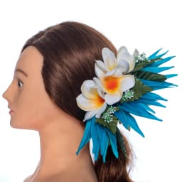 Artificial Silk Bird of Paradise Plumeria Hawaiian Foam Flower Hair Clip Decorative Hairpin Accessories for Women Girls KN-HC004