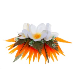 Artificial Silk Bird of Paradise Plumeria Hawaiian Foam Flower Hair Clip Decorative Hairpin Accessories for Women Girls KN-HC004