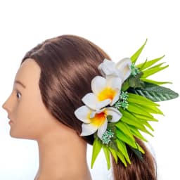 Artificial Silk Bird of Paradise Plumeria Hawaiian Foam Flower Hair Clip Decorative Hairpin Accessories for Women Girls KN-HC004