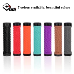 ODI Van Bicycle Handlebar Grips Silicone Lock-On Anti-slip Shock Absorption MTB Double Lock Ring for BMX Folding Bike Parts