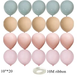 15/20PCS 10inch Retro Balloon Set Vintage Blue Series Balloons for Wedding Happy Birthday Party Decoration DIY Gifts Supplies