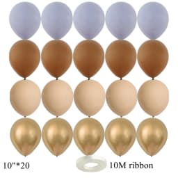 15/20PCS 10inch Retro Balloon Set Vintage Blue Series Balloons for Wedding Happy Birthday Party Decoration DIY Gifts Supplies