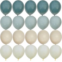 15/20PCS 10inch Retro Balloon Set Vintage Blue Series Balloons for Wedding Happy Birthday Party Decoration DIY Gifts Supplies