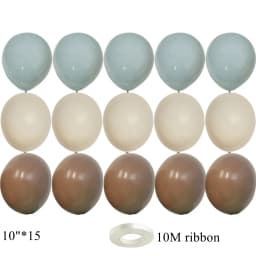15/20PCS 10inch Retro Balloon Set Vintage Blue Series Balloons for Wedding Happy Birthday Party Decoration DIY Gifts Supplies