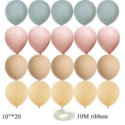15/20PCS 10inch Retro Balloon Set Vintage Blue Series Balloons for Wedding Happy Birthday Party Decoration DIY Gifts Supplies