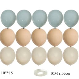 15/20PCS 10inch Retro Balloon Set Vintage Blue Series Balloons for Wedding Happy Birthday Party Decoration DIY Gifts Supplies
