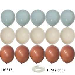 15/20PCS 10inch Retro Balloon Set Vintage Blue Series Balloons for Wedding Happy Birthday Party Decoration DIY Gifts Supplies