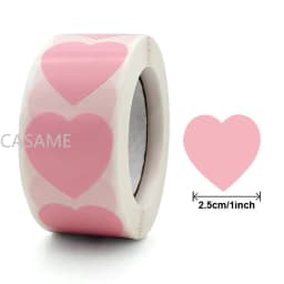500Pcs/Roll Love Heart Shaped Sticker Seal Labels Birthday Party Gift Packaging Cute Stationery Sticker Scrapbooking for Craft