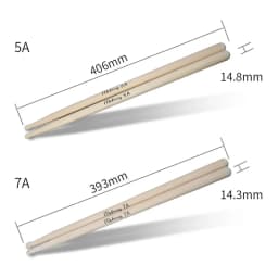 1 Pair 5A 7A Drum Sticks Maple Wood Drumsticks For Beginner Professional Drum Set Accessories Musical Instruments