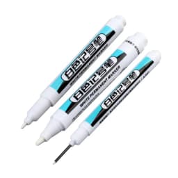 0.7/1.0/2.5MM White Marker Pens Oily Waterproof Permanent Paint Markers For Wood Plastic Leather Glass Stone Metal Art Supplies