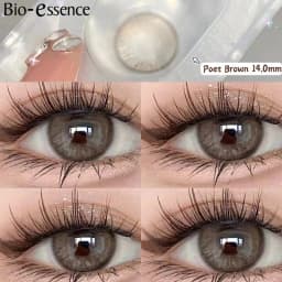 Bio-essence Contact Lenses for Eyes with Degree 1 Pair Big Eye Lenses Brown Lenses Fog Pearl Lens Korean Lenses Natural Lenses