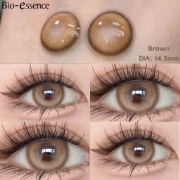 Bio-essence Contact Lenses for Eyes with Degree 1 Pair Big Eye Lenses Brown Lenses Fog Pearl Lens Korean Lenses Natural Lenses