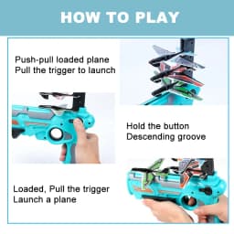 Airplane Launcher Toys Catapult Plane Gun Toy Children Plane Catapult Gun Shooting Game Kids Outdoor Sport Shooting Toys Gift