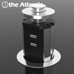 EU French With USB PULL Pop Up Retractable Socket Hidden Desktop Socket Table Outlet With LED Kitchen Island Meeting Room Office