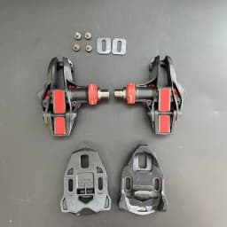 165g ultra light Road Pedals Carbon Ti Tianium road bicycle bike pedals with cleats