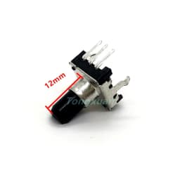 1pc EC12 Audio Encoder 360 Degree 24 PositionRE12 Rotary Encoder Without Push Button Switch 3Pins Handle Length 12MM 15MM 20MM