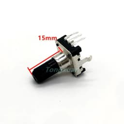 1pc EC12 Audio Encoder 360 Degree 24 PositionRE12 Rotary Encoder Without Push Button Switch 3Pins Handle Length 12MM 15MM 20MM