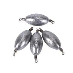Lead Sinker With Fishing Swivel 10g/20g/25g/30g/40g/50g/60g/70g/80g/100g Olive Shaped Lead Weights Fishing Tackle Accessories