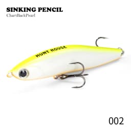 Hunthouse Pencil Fishing Lure Sinking Hard Bait 70mm/95mm Long Casting Stickbaits Trolling Wobbler Saltwater Seabass pike Tackle
