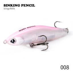 Hunthouse Pencil Fishing Lure Sinking Hard Bait 70mm/95mm Long Casting Stickbaits Trolling Wobbler Saltwater Seabass pike Tackle