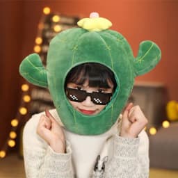 Cartoon Plush Headwear Cosplay Party Funny Eggplant Food Hat Cap Pineapple Popcorn Chips Headdress Photo Performance Prop
