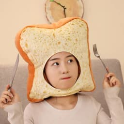Cartoon Plush Headwear Cosplay Party Funny Eggplant Food Hat Cap Pineapple Popcorn Chips Headdress Photo Performance Prop