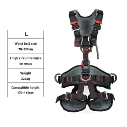 Outdoor Rock Climbing Harness Full Body Safety Belt Anti Fall Removable Gear Xinda Five-point Altitude Protection Equipment